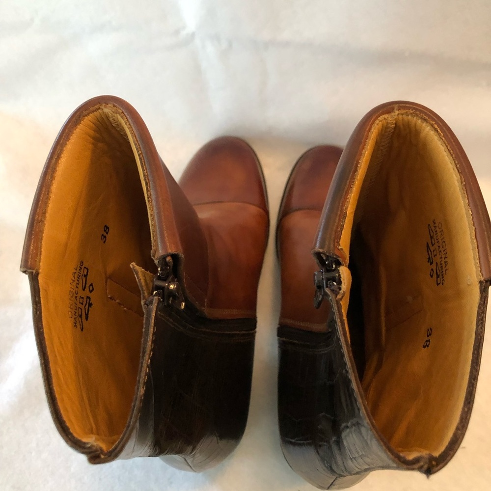 Gorgeous Italian Designer~ Leather Boots by Luigi Spago ~  US 7.5 ~ Europe EU 38 - Picture 7 of 13